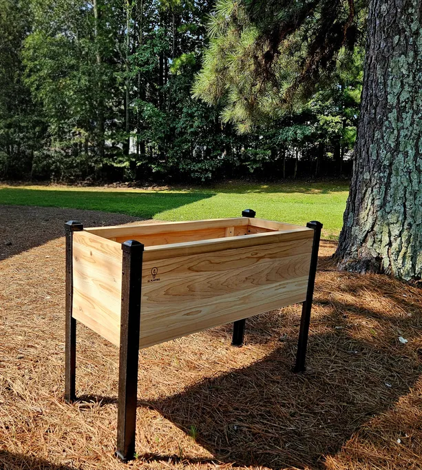 gl planter cedar planter 44 x 18 U-Shaped Raised Cedar Garden Bed Planter Set, 3-Piece, 44 x 18 in – Modular Raised Garden