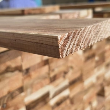 High-grade premium cedar boards selected for raised garden beds and planters