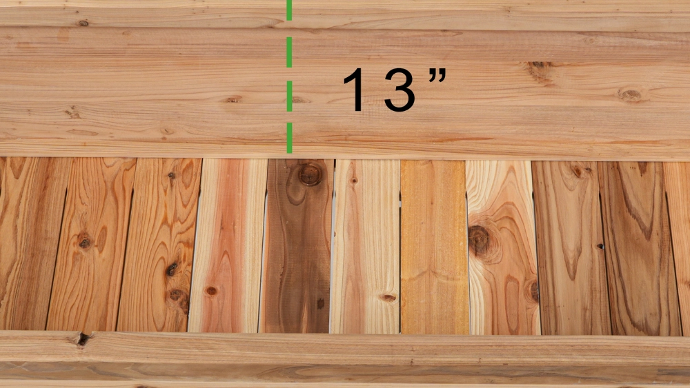 Built-in drainage and airflow design for healthier root zones in elevated planter boxes